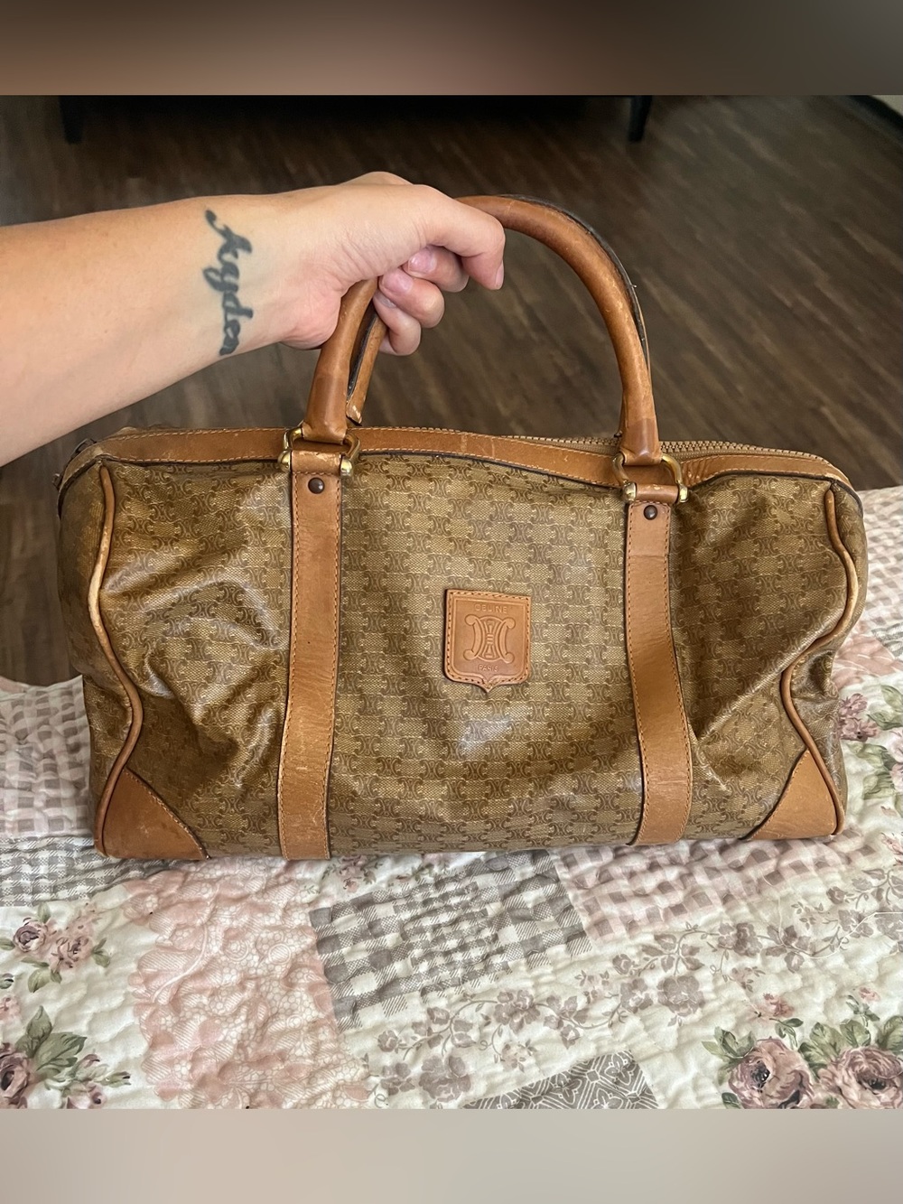 Celine Monogram Top Handle Bag